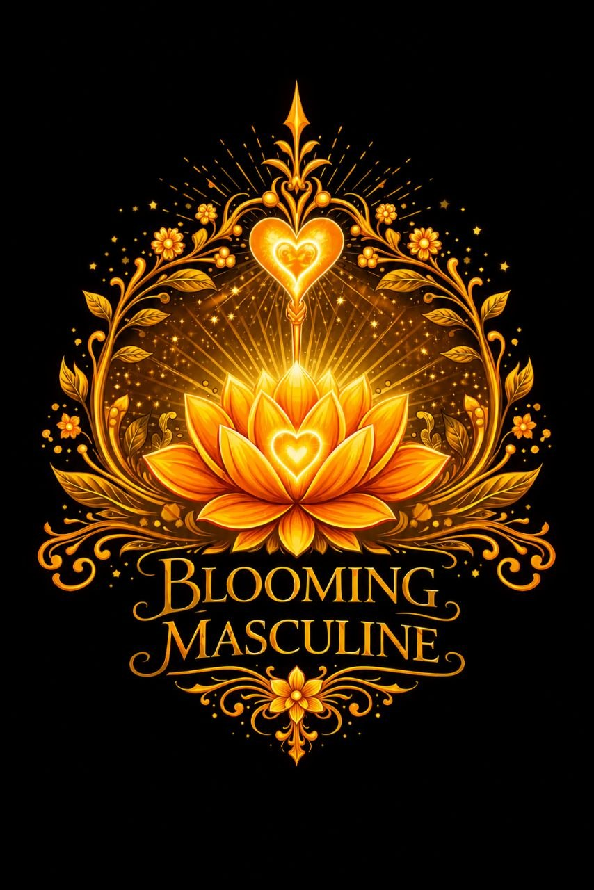 Blooming Masculine — Lotus Heart Emblem